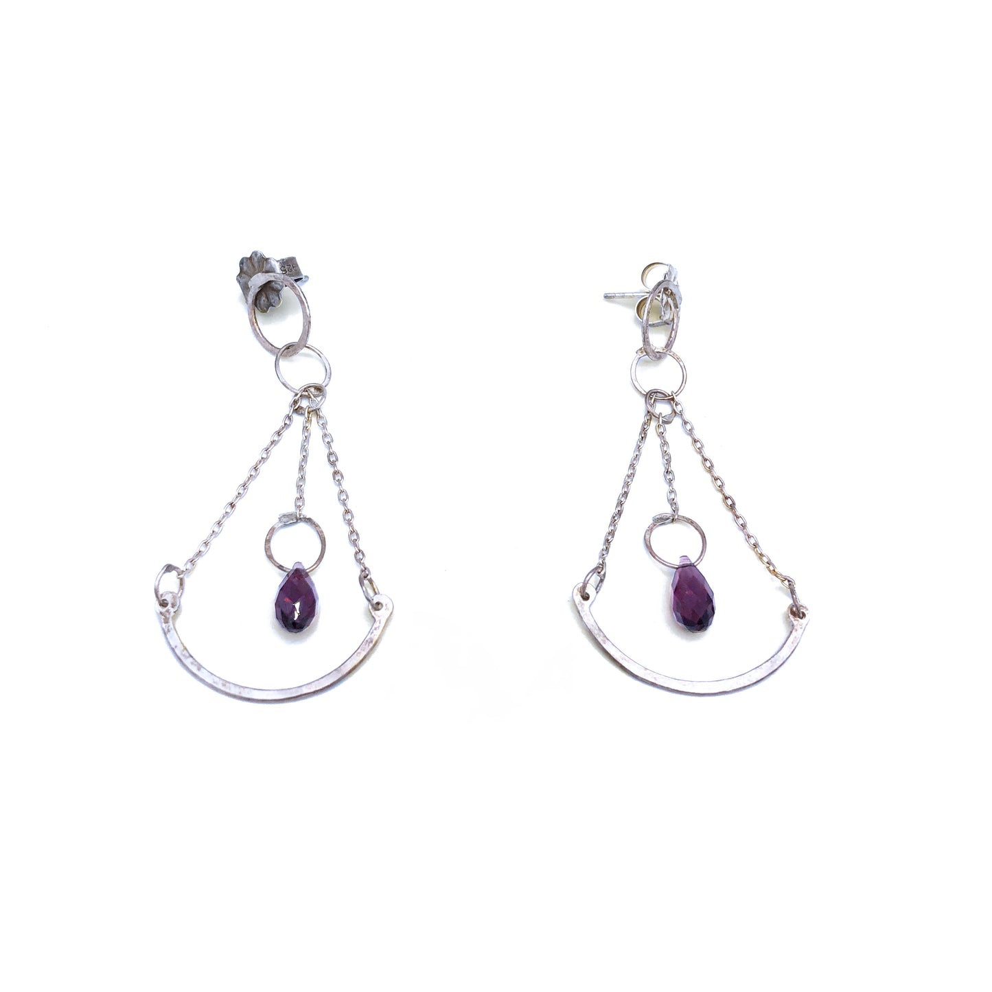 Silver & Crystal Dangles- Seconds