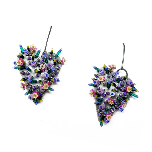 Purple Heart Earrings